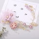 thumbnail image 3 of Diadema nupcial floral hecha a mano ajustable flor niña nupcial diario boda cumpleaños tocados accesorio, 3 of 6