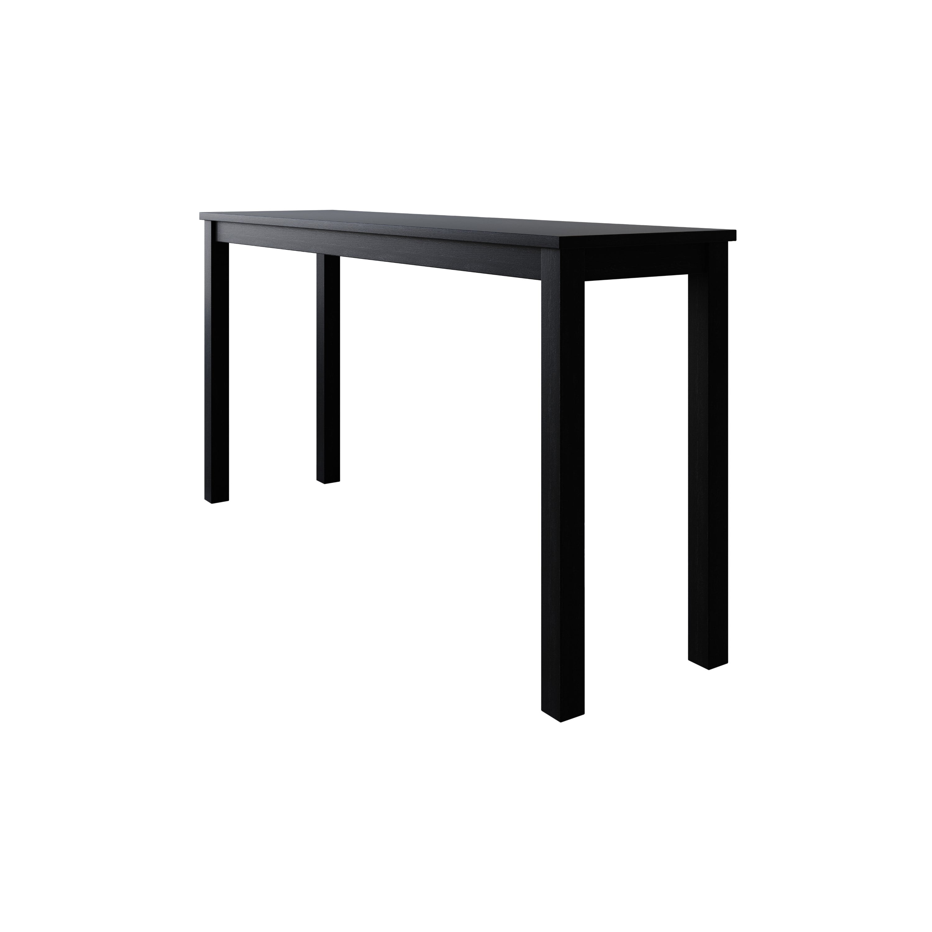 Home Design Camden Writing Desk with Spacious Tabletop and Sturdy Legs, Modern Streamlined Design for Home Office, Study Nook, or Living Space, Black