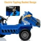thumbnail image 3 of Historyli Camión volquete de 12 V 4WD con cama volquete eléctrica,camión de construcción eléctrico de,coche de juguete de 4 ruedas con control remoto,pala y reproductor de música,Azul, 3 of 9