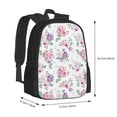 thumbnail image 3 of Daiia Rose Flower B Backpack for Men and Women -Durable Backpack Large Capacity, Water-Resistant Bag with Adjustable Straps and Laptop Compartment, 3 of 9