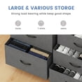 thumbnail image 6 of edx 5 Drawer Dresser for Bedroom, 39.4" Fabric Chest of Drawers with Wooden Top Metal Frame, Storage Organizer for Closet, Hallway & Living Room, Gray, 6 of 9