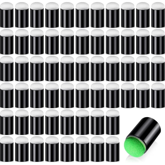 60pcs Finger Sponge Daubers, Finger Painting Sponge Craft Drawing, Fingers Face Paint Sponges Painting Craft Set for Art Ink Card Making