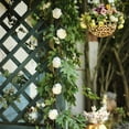 thumbnail image 4 of Efavormart 6 ft White 5 Flowers Silk Peony Garland Bendable Wire Vines  Artificial Flower Garlands, 4 of 10