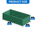 thumbnail image 6 of Dextrus 6x3x3ft Galvanized Raised Garden Bed Kit with Support Rod & Gloves, Outdoor Patio Planter for Vegetables Flowers Plants, Green, 6 of 6