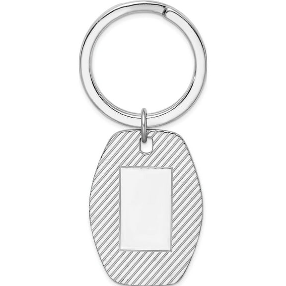 Sterling Silver Rhodium-Plated Key Chain Made In United States qq73