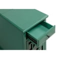 thumbnail image 3 of Chairside Table with 1 Drawer and 1 Trellis Door, Green, 3 of 5