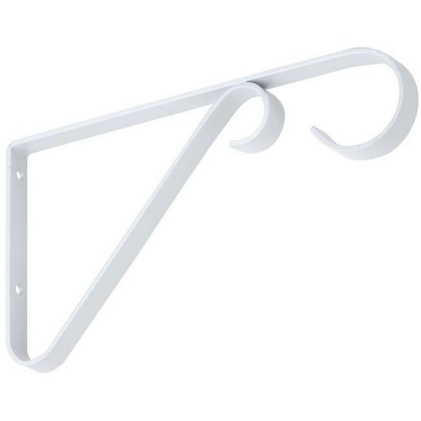 National 6 In. White Steel Hanging Plant Bracket N274522