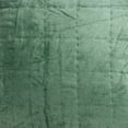 thumbnail image 7 of Parkland Collection Agua Green Solid Quilted Throw Pillow, 7 of 7