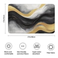 thumbnail image 3 of Black White Gray Gold Marble Pattern Bathroom Rugs Mat,Non Slip Microfiber Bathroom Rug,Rubber Backing,Soft Bathroom Mats for Bathroom Floor,Tub and Shower,17x27in(43x68cm), 3 of 5