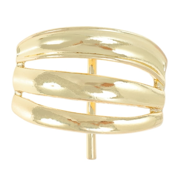 Unique Bargains 1 Pc Ponytail Buckle Hair Clip Fashionable Hair Ponytail Cuff for Women Gold Tone