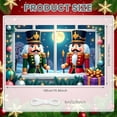 thumbnail image 2 of Nutcracker Soldiers Christmas Banner Red Green Color Holiday Backdrop Snowflakes Golden Accents Winter Display for Christmas Party Home Decoration Festive Gathering, 2 of 9