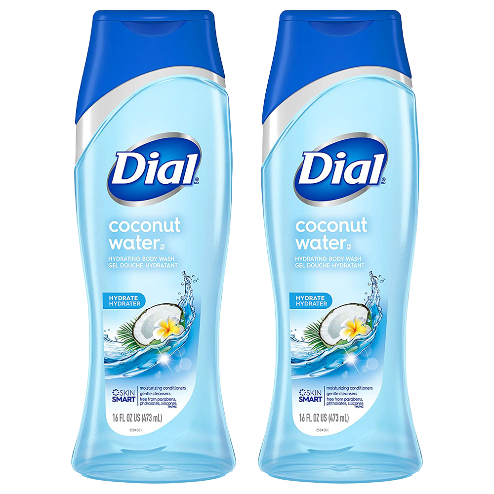 Pack of (2) Dial Coconut Water Hydrating Body Wash, 16 fl oz