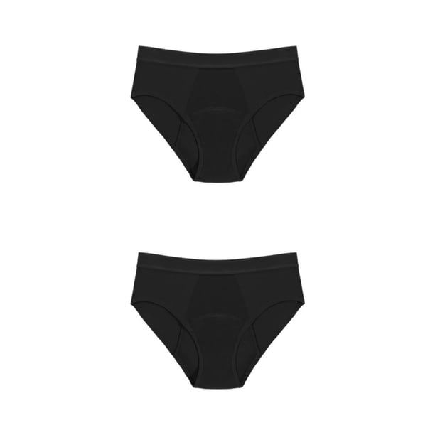 Minnieouse Ropa interior de mujer a prueba de fugas 4 capas ropa interior bragas accesorio de lencería SG 2Conjunto