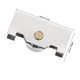 thumbnail image 2 of RENACLIPY 4Ud Rodamientos De Polea Para Puertas Corredizas En Plata Ideales Para Gabinetes Y Uso Doméstico, 2 of 6