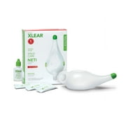 Xlear Neti Pot Kit, Plastic Pot & 6 Refill Packets