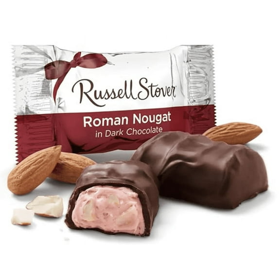 Russell Stover Dark Chocolate Roman Nougats, 16 oz bulk bag