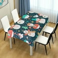 thumbnail image 7 of 60"x120" Christmas Snowman Tablecloth, Waterproof Washable Polyester Square Table Cover, Durable Tablecloth for Kitchen Dining Table Party Decor, 7 of 7