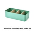 thumbnail image 4 of ZheElen Home Organizer Ladder Layered Detachable Partition Wide Application Strong Practicality Plastic Storage Box Durable green Rectangular 1Set, 4 of 6
