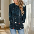 thumbnail image 4 of Oplxuo Womens Christmas Tree Hoodies Fashion Long Sleeve Graphic Print Tunic Tops Loose Comfy Festival Pullover with Pocket, 4 of 6