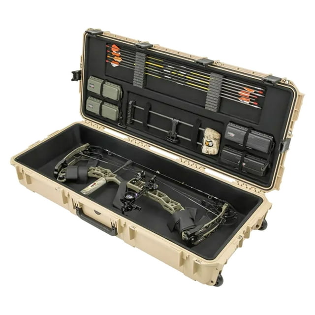 SKB Hard Large Plush Storage Case Archery Bow Arrow Parallel Limb iSeries REV2, Tan