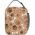 thumbnail image 3 of Blue Black Camouflage Lunch Bag for Women Men Reusable Insulated Lunch Box Portable Leakproof Thermal Lunch Tote Bags Lightweight Lunchbox with Side Pocket for Adult Office Work Picnic Hiking, 3 of 6