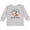 AC-Heather Grey, variant on Let It Snow Cute Orange Fox in Hat and Scarf Boys or Girls Long Sleeve Toddler T-Shirt