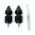 thumbnail image 2 of Krator Spike Black Swingarm Spools Sliders Motorcycle Compatible with Yamaha R6 YZF-R6 2006-2011, 2 of 3