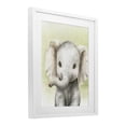 thumbnail image 2 of Stupell Industries Farmhouse Jungle Friends Baby Elephant White Framed Print Under Glass, 17 x 21, by Christine Simpson Art, 2 of 8