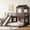 Antique Gray, variant on Harper & Bright Designs House Bunk Beds with Slide, Twin over Full Playhouse Bunk Bed, Wood Bunk Beds with Roof and Windows for Boys or Girls, White