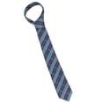 thumbnail image 4 of Corbata De Rayas Clásicas, Corbata De Traje Clásica De Moda Material De Seda De Poliéster Fácil De Usar Para Bodas Para Conferencias Para Negocios ANGGREK Corbata de rayas clásicas, 4 of 8