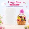 thumbnail image 7 of Cellophane Bags for Basket Gift Basket Wrap Bags Jumbo Wrapping Bags with Bows lear Plastic Gift Wrapping for Christmas Easter Party Supplies 20-Pack Set 2, 7 of 7