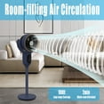 thumbnail image 7 of SAYDSI Oscillating Standing Tower Fan, Electric Cooling Pedestal Fans for Home and Office(Black), 7 of 7