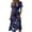 Dark Blue, variant on Summer Dresses for Women 2026 Short Sleeve Wrap V-Neck Modest Dresses Elastic High Waist A-Line Casual Party Work Dress