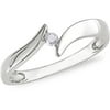 Diamond Accent 10kt White Gold Bypass Promise Ring