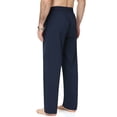 thumbnail image 3 of Xidunhg Men's Linen Pants Casual Beach Summer Pant Elastic Waist Drawstring Lightweight Trousers, 3 of 10