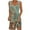DT-Mint Green, variant on DailyTrove Women's Abstract Print Fit & Flare Dress, Sleeveless, Casual Beach & Cultural Event Wear, Lightweight Linen Blend, Contrast Hem