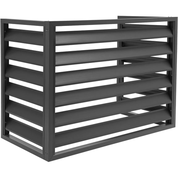 39" W x 20" D x 27" H Air Conditioner Privacy Fence,Aluminum Fence Panel for Split Air Conditioner Cover Trash Can Fence Screen