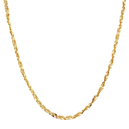Simply Gold 10kt Yellow Gold Cleo Link Necklace, 36