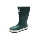 thumbnail image 5 of Green Womens High Top Rain Boots With Solid Color Waterproof Design Thick Sole Comfortable For Spring Summer Rainy Everyday Wear Size 39, 5 of 5