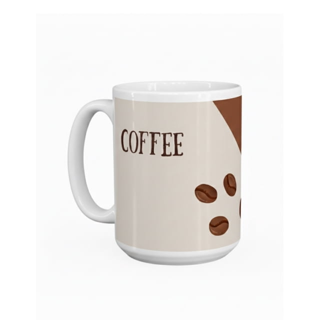 Taza de cerámica 445 ml diseño coffee minimalista