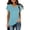 Sky Blue, variant on pstuiky Short Sleeve Tshirts Shirts for Women Oversized V-Neck Solid Color Women'S Blouses Formal Loose Fit Comfortable Fashion Clothing Workout Tops for Women