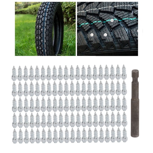 Snow Tire Studs, Firm Fixing Anti Slip Tyre Studs Easy Installation Reliable Steel for Motorcycle