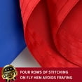 thumbnail image 6 of DANF France French Flag 3x5 Outdoor, Double Sided Heavy Duty 210D Nylon France National Country Flag with Sewn Stripes/4 Stitch Hemming/Brass Grommets, 6 of 6