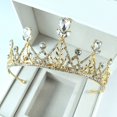 thumbnail image 4 of Jewelry Birthday Party Bride Headbands Bridal Hair Accessories Princess Rhinestone Crown with Combs Silver Tiara Crown Crystal Headband STYLE 3, 4 of 8