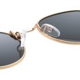 thumbnail image 4 of Lunettes de Soleil Rondes en Métal Polarisé Rétro pour Hommes et Femmes Sports de Rue Plage Extérieur (Couleur : E, Taille : Medium), 4 of 4