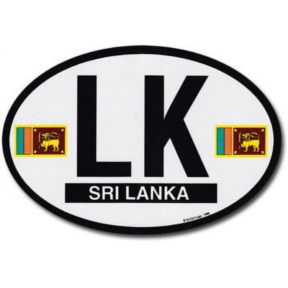 Sri Lanka Oval Decal