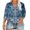 Navy D, variant on Stamzod Oversized Graphic Tshirts for Women Summer V Neck 3/4 Sleeve Vintage Basic Tee Tops Daily Casual Loose Blouses for Women Navy D XXXXXL
