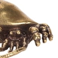 thumbnail image 2 of Nieyigj Brass Hermit Crab Statue Compact Flat Bottom Tea Pet Desktop Decor for Office, Animal Figurine Miniature Knick-Knack Craft, 1.5 inches / 3.7 cm, 2 of 9