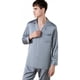 thumbnail image 1 of Pijamas Manga Larga Casual Solapa Satén Para Hombre Conjunto, 1 of 8