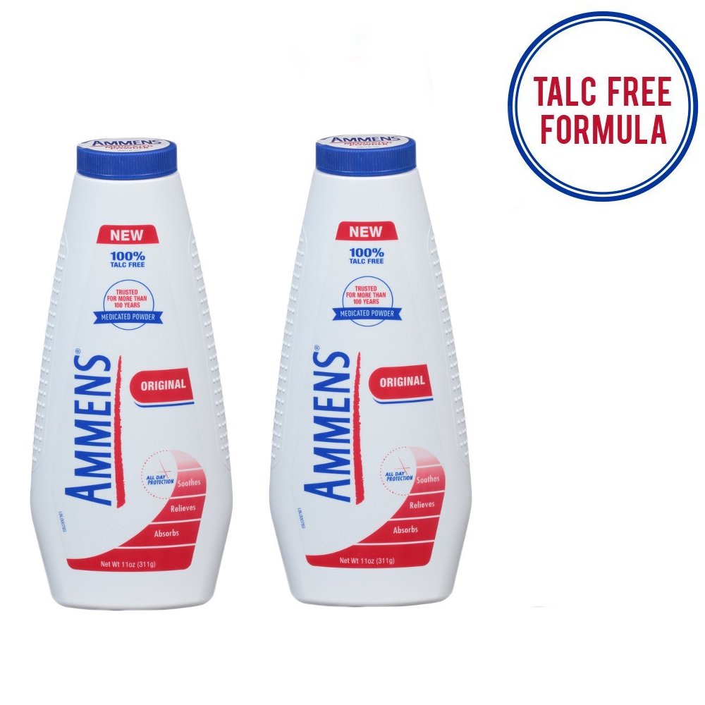 2 Pack Ammens Medicated Powder Original 11oz Each